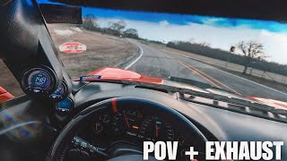 CAMMED CORVETTE Z06 PURE EXHAUST SOUND  POV DRIVE [upl. by Divan]