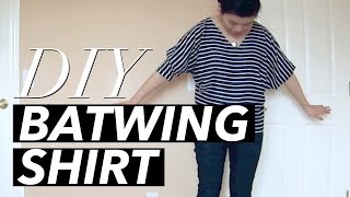 How to Make a Batwing Shirt  WITHWENDY [upl. by Cedell13]