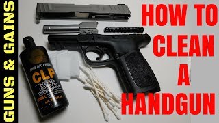 How to Clean a Handgun  Smith and Wesson SD9VE  Guns amp Gains [upl. by Un329]