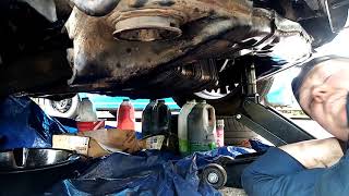 Hyundai tucson oil pan sump removal part 2 [upl. by Christean]