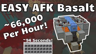 EASY AFK Basalt  66000 Per Hour Minecraft Java 116 [upl. by Labors]