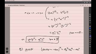 Mathématiques  Algèbre abstraite  Groupes symétriques  Exercices  Partie 7 [upl. by Eilsel695]