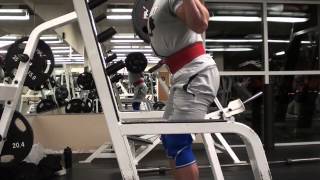 Squatting 4 Plates for reps Vlog 207 [upl. by Elnore810]