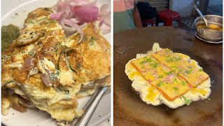 Anarkali Omelette बना ते है जींस को 6 Eggs के साथ तयीहा करा जाता है Raipur Street food  MG Road 🥚🥚😱 [upl. by Fogel524]