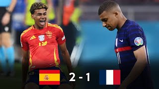 ESPAÑA ELIMINA A FRANCIA Y ESTA EN LA FINAL  ESPAÑA 2 FRANCIA 1  EUROCOPA 2024 [upl. by Bullis125]