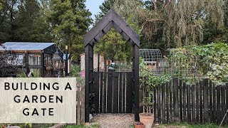 DIY Garden Arbor Part 2 Adding a Gate [upl. by Idelia]