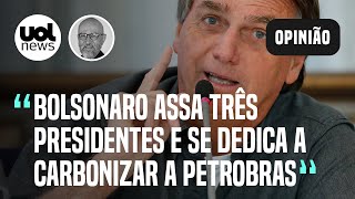 Bolsonaro adota ritual truculento de troca na Petrobras e se dedica a carbonizar estatal diz Josias [upl. by Lyrahc]