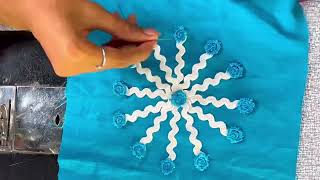 Flower making with lace trendingdiy fashion [upl. by Cida]