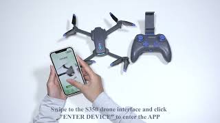 How to connect the camera to your phone SOTAONE S350 Drone [upl. by Karita]