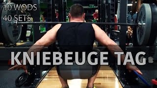 Kniebeuge Tag  10 Workouts  40 Sätze  KILLER Leg Special [upl. by Dulcia]