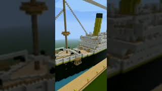 Minecraft Build  RMS Titanic Building  Shorts [upl. by Wilber]