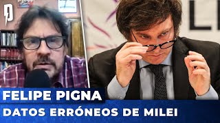 Felipe Pigna y los DATOS ERRÓNEOS de MILEI [upl. by Lesna]