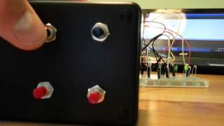 X Plane Audio Panel Arduino Ethernet Pushbutton Toggle Test [upl. by Anse]