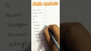 Math symbols learnenglish learning vocabulary education maths english reasoning symbols yt [upl. by Eelyahs851]