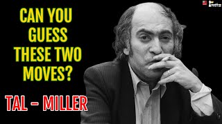 Mikhail Tal plays two unbelievable moves back to back  Tal vs Miller 1988 [upl. by Lynden]