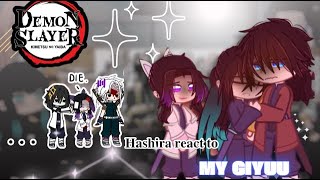 Hashira react to Giyuu  no ships 🌊  𝙼𝚢 𝙰𝚞  rushed [upl. by Kcirdahc7]