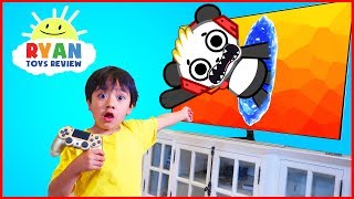 Ryan and Combo Panda jumped into the TV  New Gaming Channel VTubers with Ryan ToysReview [upl. by Kynthia]