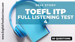 TOEFL ITP Full LISTENING Test 4 [upl. by Acenom]