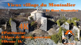 Découverte du Vieux village du Haut de Montsalier Drone 4K pour les 2 randonneurs [upl. by Atihana]