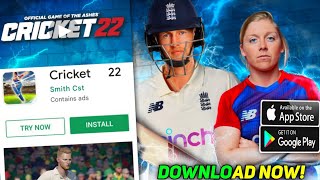 Cricket 22 For Android  How To Download Cricket 22 On Android  Cricket 22 For Mobile  Cricket 22 [upl. by Wardle]