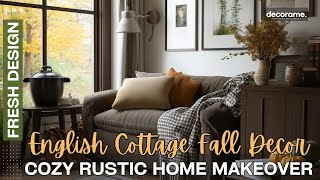 English Cottage Fall Decor Secrets for a Cozy Rustic Home Makeover [upl. by Nylirak]