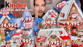 QUAL È IL MIGLIORE HO COMPRATO TUTTI I CALENDARI DELLAVVENTO KINDER E LI SCARTIAMO INSIEME 🍫 [upl. by Kcub]