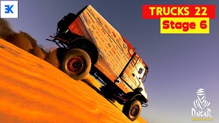 Dakar Desert Rally  2022 Trucks Flying Up Stage 6 [upl. by Hogen]