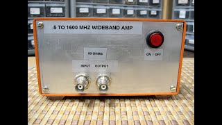 5Mhz to 1600Mhz Wideband Ampllifier [upl. by Kimmy371]