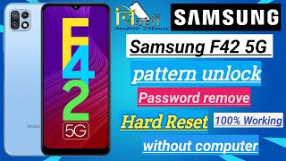 Samsung F42 5G SmE426B pattern unlock password remove factory reset [upl. by Cirdet]