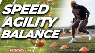 SPEED and AGILITY Training For Athletes  Full Workout [upl. by Anitnauq]