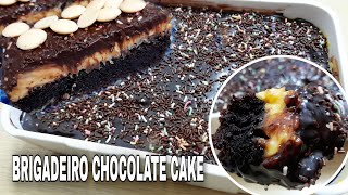 BRIGADEIRO CHOCOLATE CAKE without using oven bake by mama jhane [upl. by Steen]