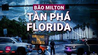 Hình ảnh trực tiếp siêu bão Milton tàn phá vịnh Tampa trước khi rời bán đảo Florida Mỹ  VTC Now [upl. by Wiles]