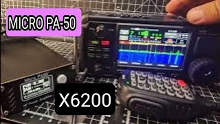 XIEGU X6200 amp Micro PA50  Amplifier [upl. by Almena913]