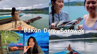 BAKUN DAM VLOG EP 2 floating house waterfall fishing cairn 5天4夜民都鲁湖上生活 [upl. by Lathrop]