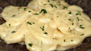 Scalloped Potatoes Vegetarian Crock Pot [upl. by Yhtomit941]