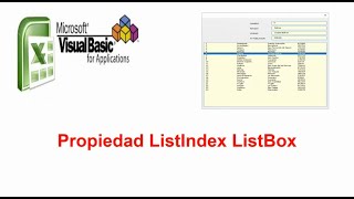 Propiedad ListIndex ListBox VBA [upl. by Vasilek128]