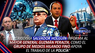 Salvador Holguín informa al Mayor General Guzmán Peralta sobre el apoyo de Hilando Fino a la Policía [upl. by Eeliram687]