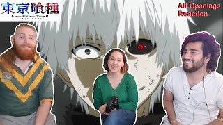 TOKYO GHOULRE OPENINGS 14 All openings  Reaction ft Female [upl. by Nytsrik]