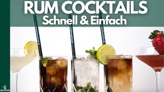 5 Cocktails mit Rum🍹 Schnell  Einfach [upl. by Dnalsor]