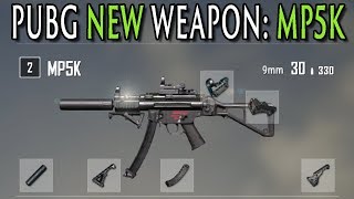 PUBG NEW WEAPON MP5K all attachments [upl. by Alonzo]