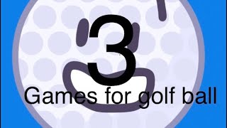 BFDI Plush Episode 3 Games for Golf ball [upl. by Labotsirhc]