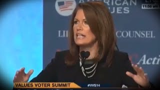 Michele Bachmanns Frenzied Bloodlust Delights Values Voters [upl. by Tera302]