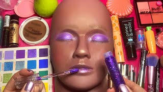 ASMR Makeup on Mannequin Whispered [upl. by Ereveneug]