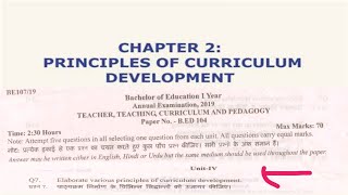 Principles of Curriculum development  TTCampP 104 BEd sharifeducation [upl. by Lirrehs]