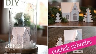 Weihnachtsdeko basteln  Winterlandschaft Tutorial  Winter wonderland Howto  Deko Kitchen [upl. by Margarida]