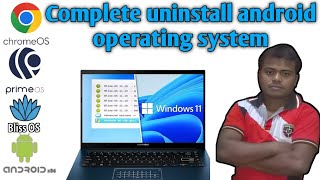 Remove Any Android OS Windows in Bangla  Deleting Android OS on Windows 111078 [upl. by Airenahs992]