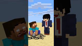 HELP Herobrine To Power Up And Throw Bedrock friendship shorts trending anime [upl. by Ad]