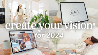 Create Your 2024 Vision with Me  Digital Vision Board amp Journaling ✨ Design Your Year Challenge [upl. by Bobbe70]