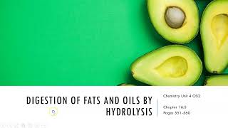 FC7 VCE Unit 4 Hydrolysis of lipids and Rancidity [upl. by Aicats]