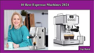 ✅ 10 Best Espresso Machines 2024  Best Espresso Machines [upl. by Widera]